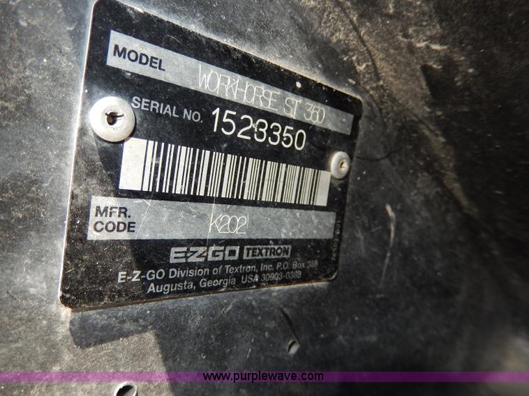 image for item AS9262 EZ-GO Workhorse ST350 electric utility cart