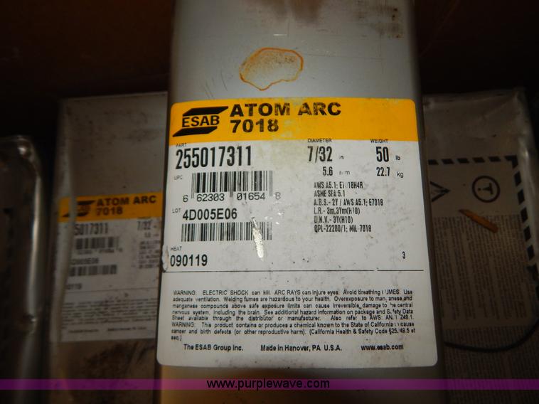 image for item AW9240 Approximately 57 boxes of welding rod