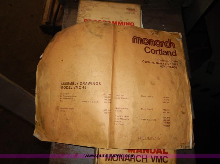 image for item AW9242 1984 Monarch Cortland VMC-45 mill