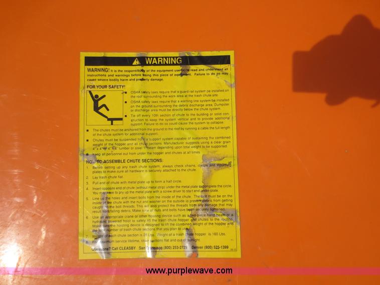 image for item D5965 10 section roof chute