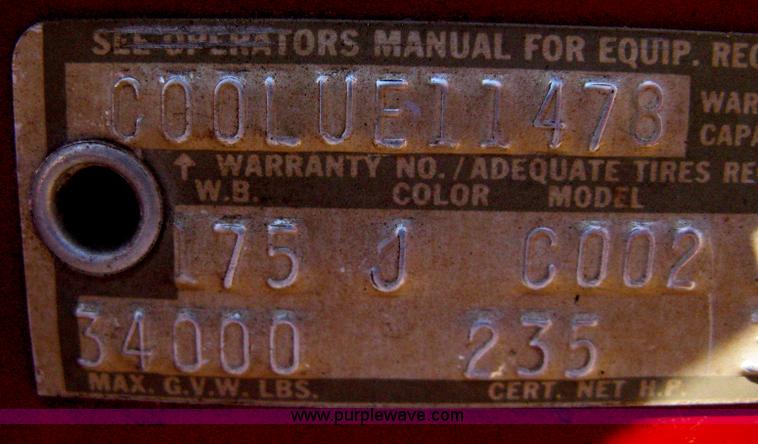 image for item D8475 1969 Ford 1000 Super Duty firetruck