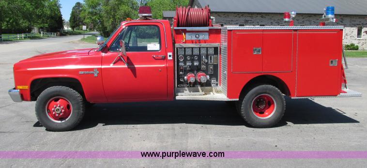 image for item E5142 1981 Chevrolet K30 firetruck