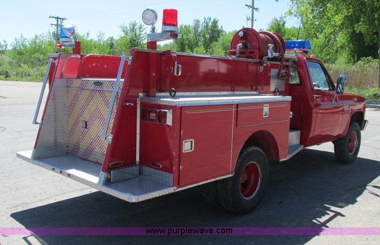 image for item E5142 1981 Chevrolet K30 firetruck