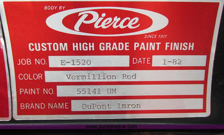 image for item E5142 1981 Chevrolet K30 firetruck