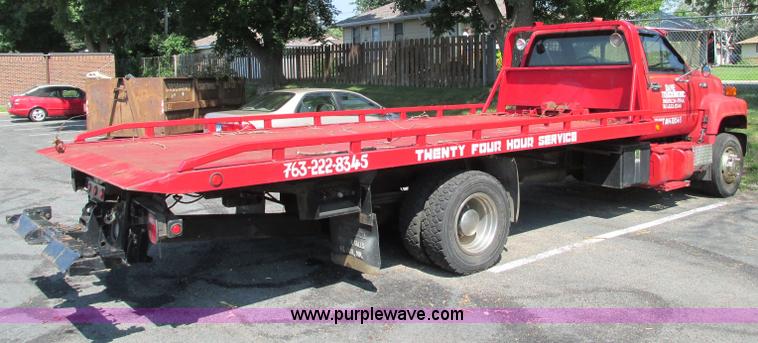 image for item E5175 1996 Chevrolet Kodiak LoPro rollback truck