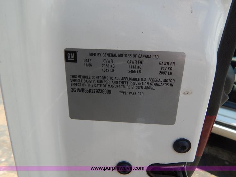 image for item G3299 2007 Chevrolet Impala LS