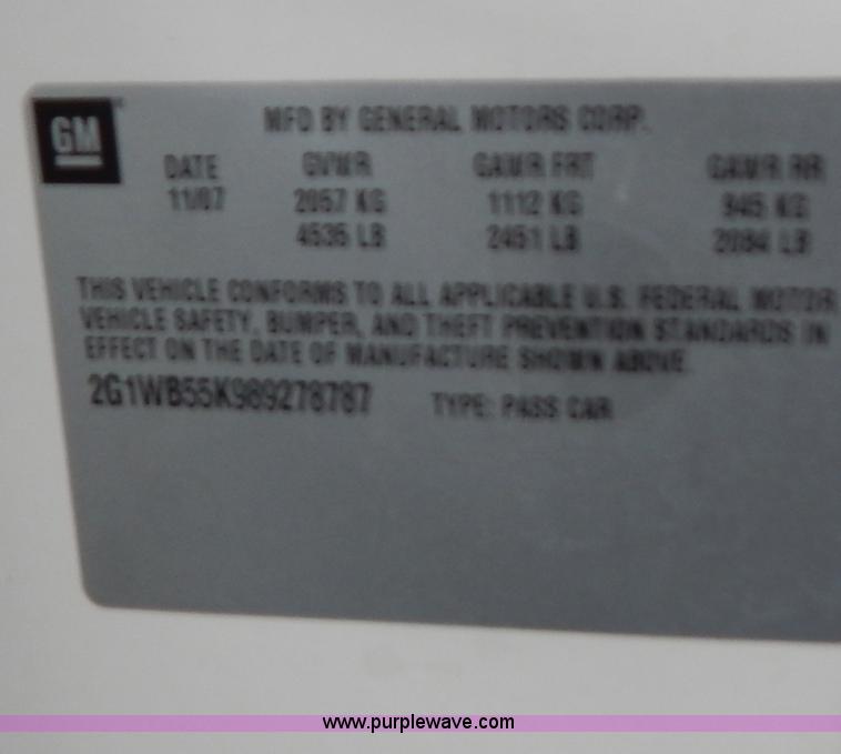 image for item G3333 2008 Chevrolet Impala LS