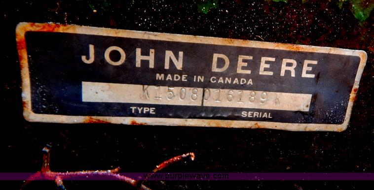 image for item G3364 John Deere 1508 batwing mower