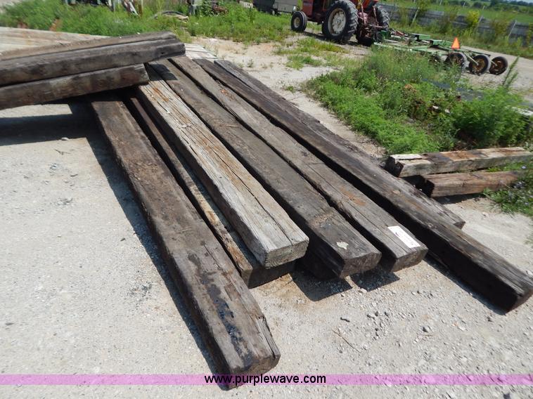 image for item G3368 (13) Creosote soaked railroad ties