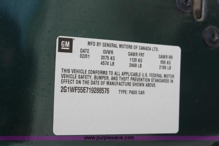 image for item G5333 2001 Chevrolet Impala