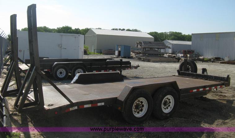 image for item H6480 2002 PJ tandem axle flatbed trailer