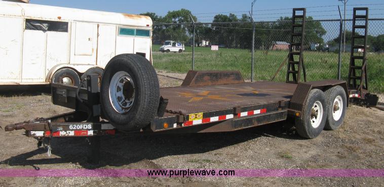 image for item H6480 2002 PJ tandem axle flatbed trailer