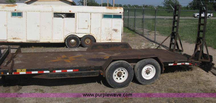 image for item H6480 2002 PJ tandem axle flatbed trailer