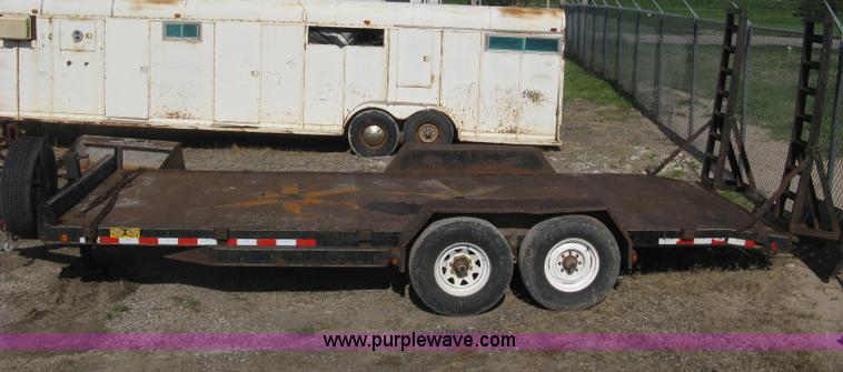 image for item H6480 2002 PJ tandem axle flatbed trailer