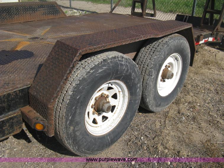 image for item H6480 2002 PJ tandem axle flatbed trailer