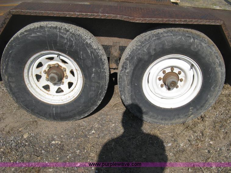 image for item H6480 2002 PJ tandem axle flatbed trailer