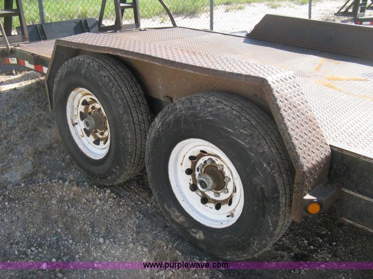 image for item H6480 2002 PJ tandem axle flatbed trailer