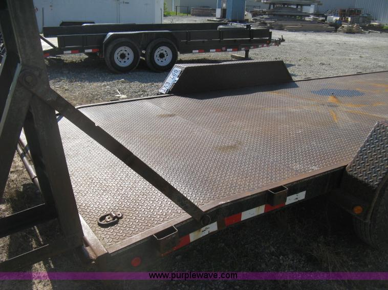 image for item H6480 2002 PJ tandem axle flatbed trailer