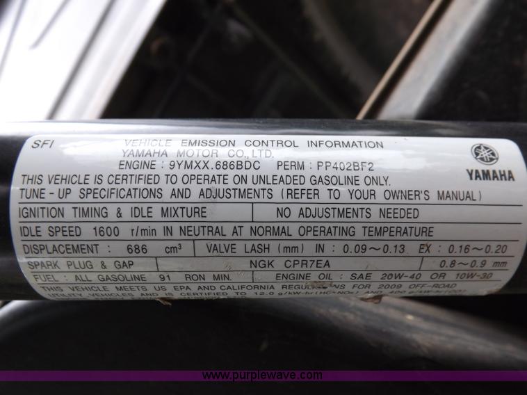 image for item I7673 2009 Yamaha Rhino UTV