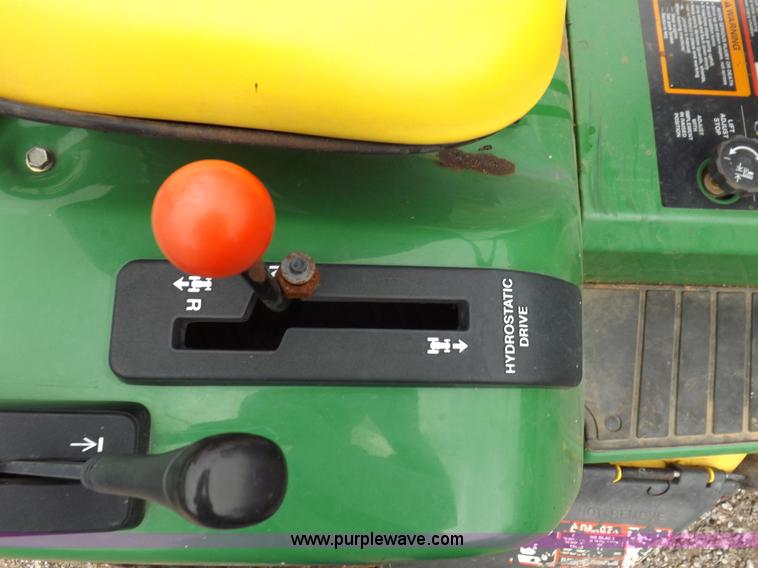 image for item I7674 John Deere 320 lawn mower