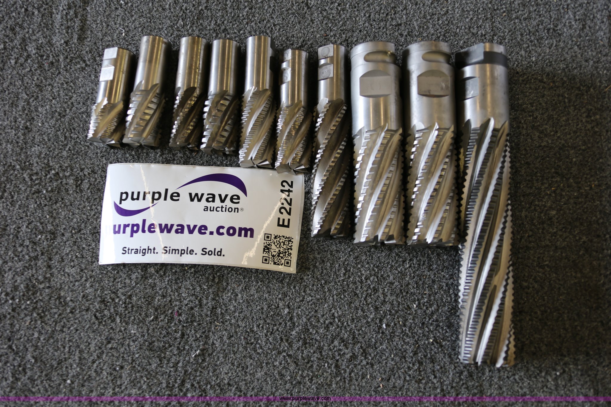 (10) Quinco end mills in Lone Jack, MO Item E2242 sold Purple Wave