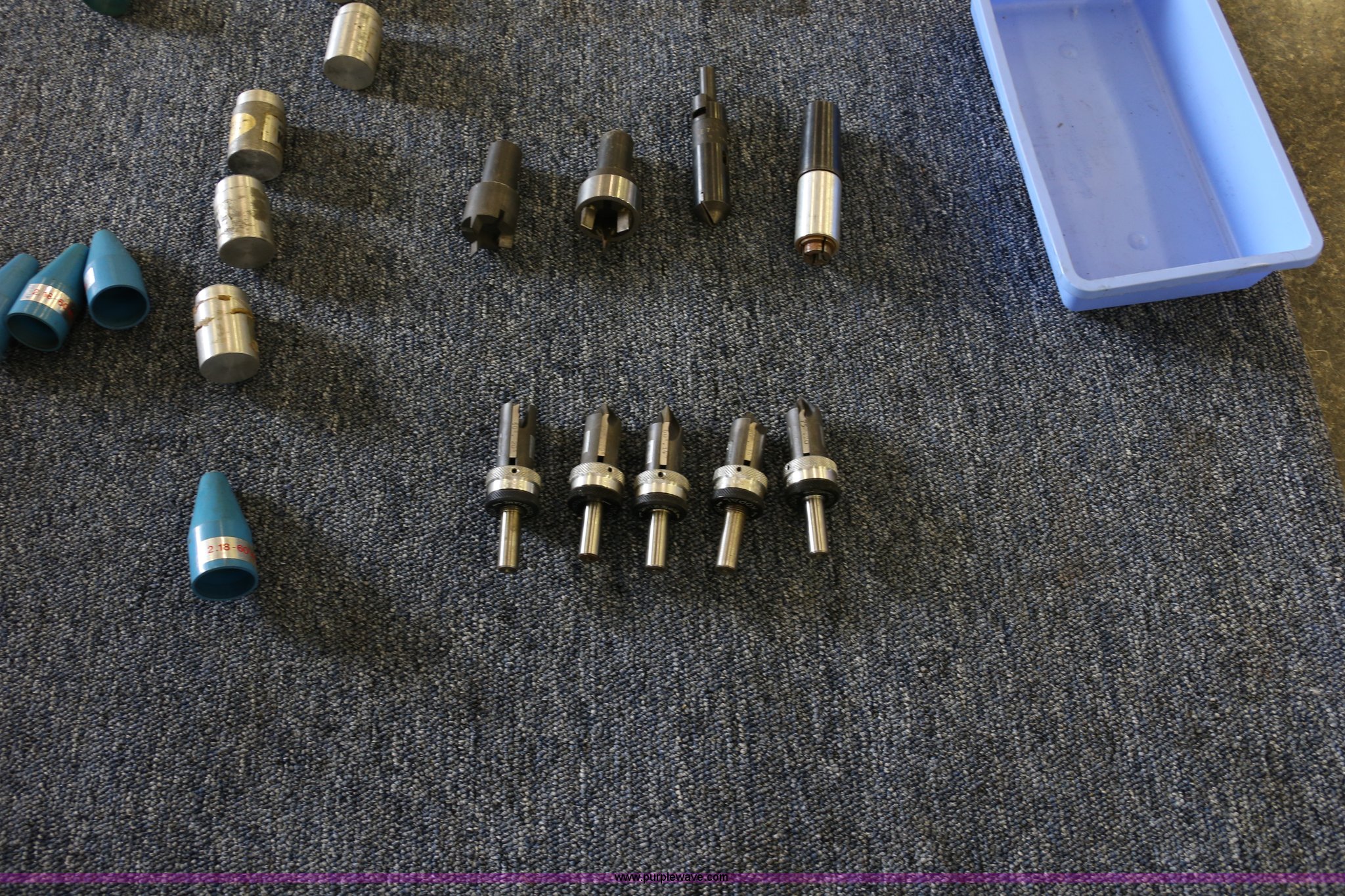 Assorted radius end mills, lathe centers, and boring bars in Lone Jack
