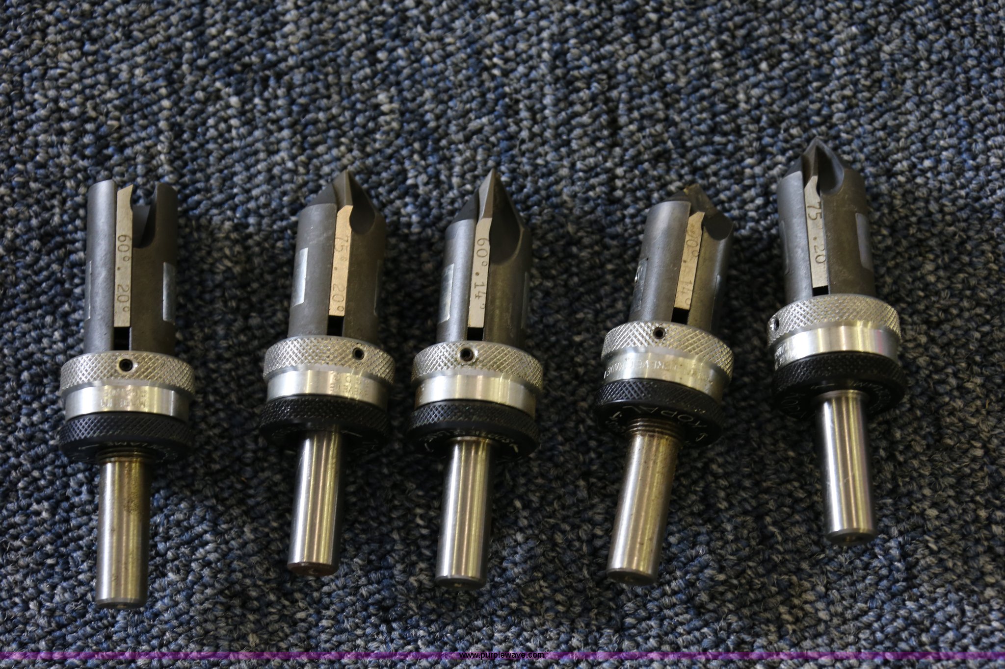 Assorted radius end mills, lathe centers, and boring bars in Lone Jack