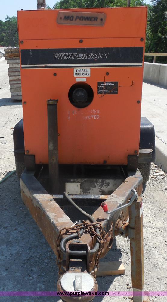 image for item G8593 Whisperwatt 25 generator