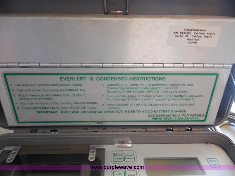 image for item G8644 Everlert III vibration monitor