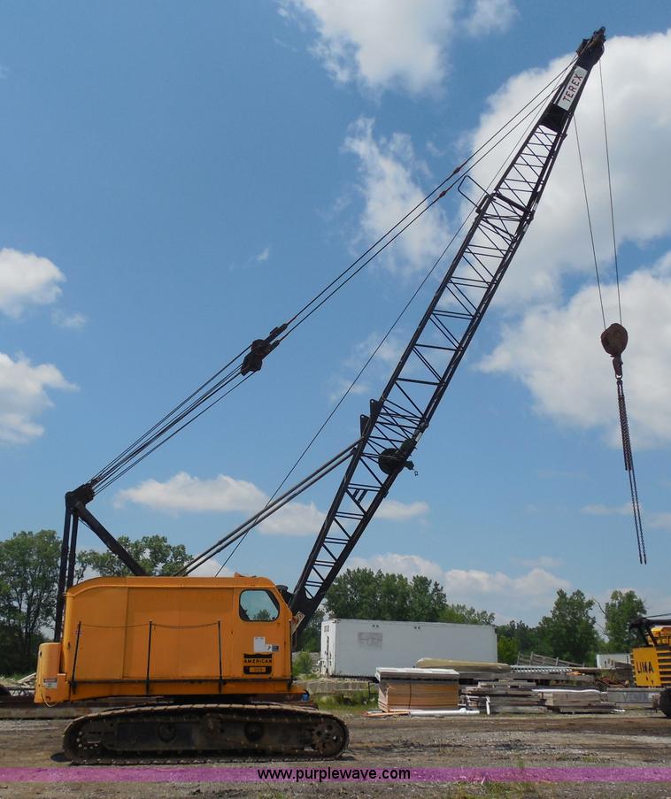 image for item G8659 1970 American 599 40-ton lattice boom crawler crane