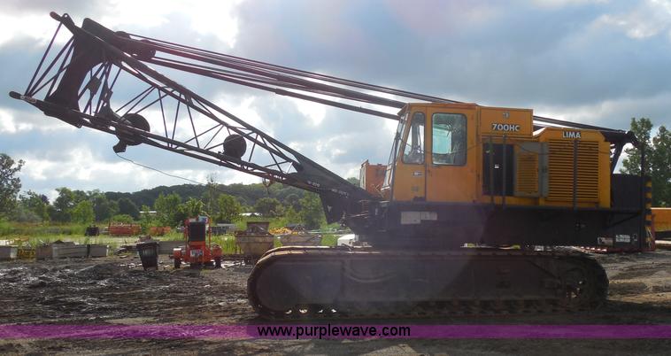 image for item G8663 1974 Lima 700-HC 80-ton lattice boom crawler crane