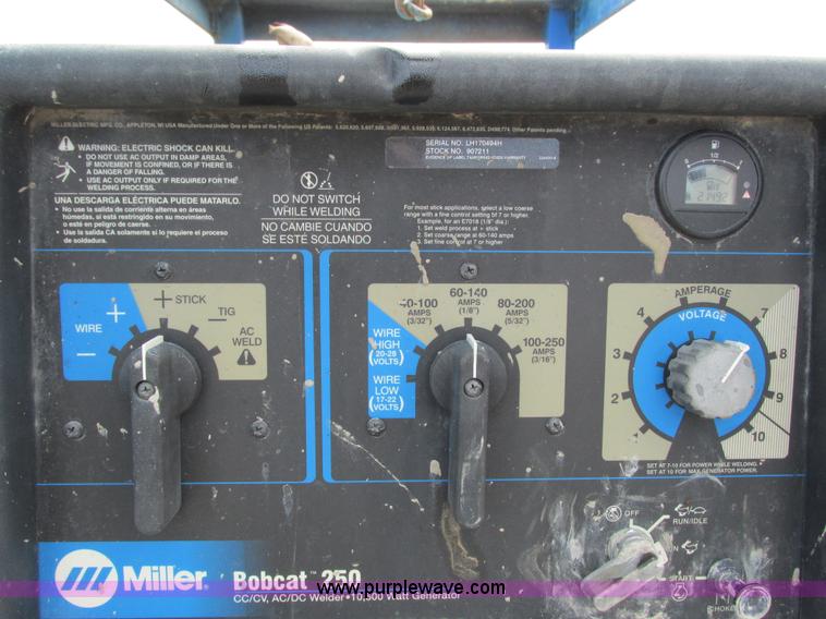 image for item G8665 Miller Bobcat 250 welder/generator