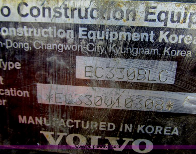 image for item G8666 2004 Volvo EC330BLC excavator
