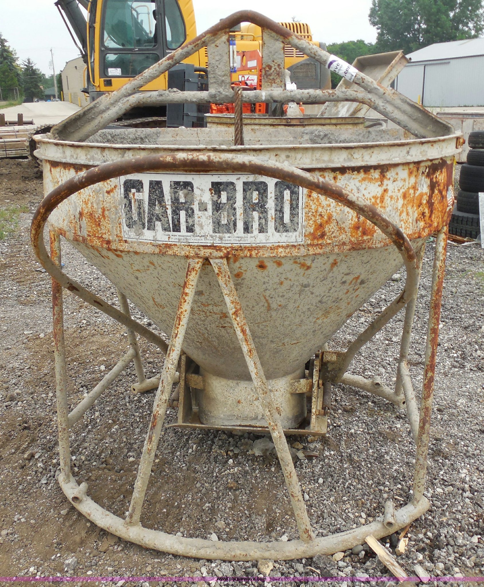 GarBro concrete bucket in New Berlin, WI Item G8646 sold Purple Wave