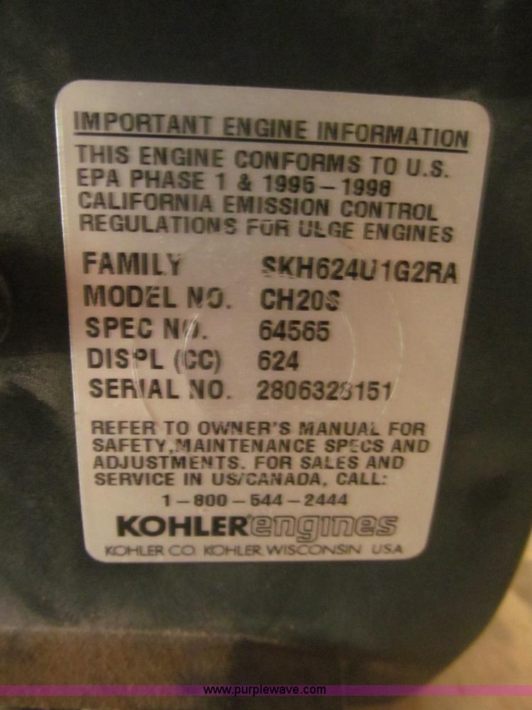 image for item AE9475 Kohler Command 20 twin cylinder gas engine