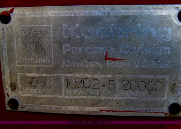 image for item D7437 Koehring 600 crawler wheel trencher