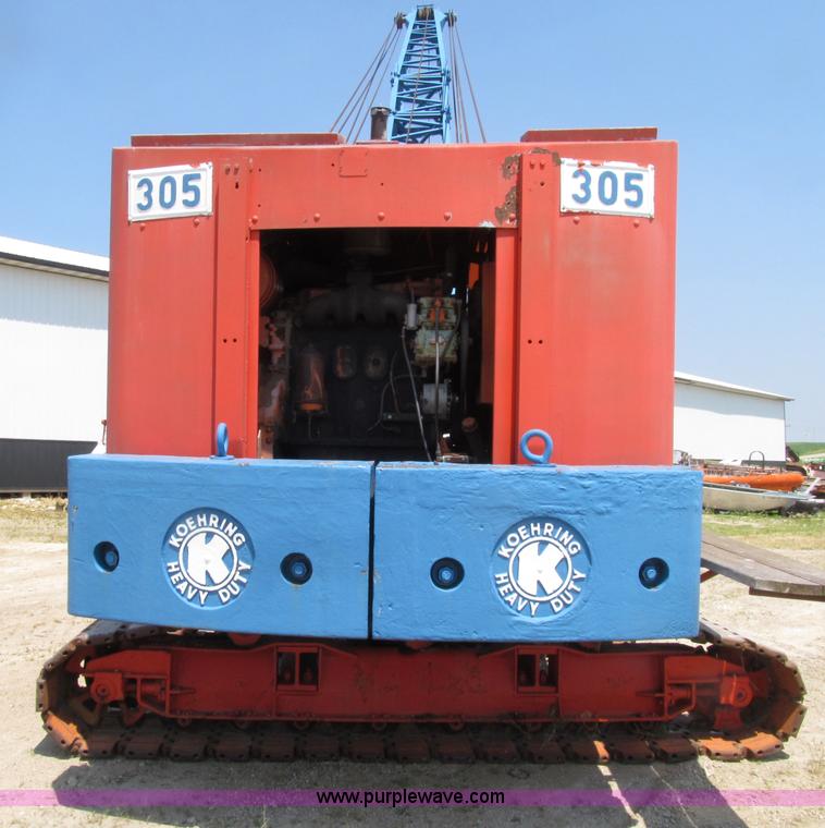 image for item D7440 1967 Koehring 305 crawler lattice boom crane
