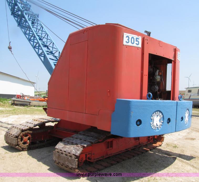 image for item D7440 1967 Koehring 305 crawler lattice boom crane