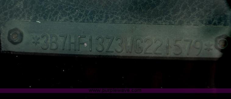 image for item G6075 1998 Dodge Ram 1500 Quad Cab pickup truck