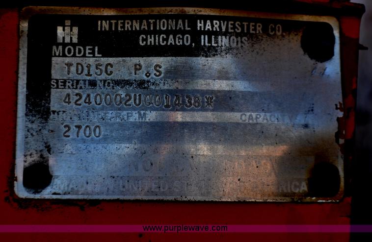 image for item G6083 1973 International TD15C dozer