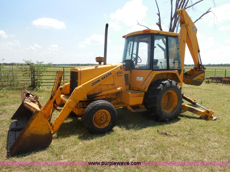 image for item E7598 1984 John Deere 510 Turbo backhoe loader