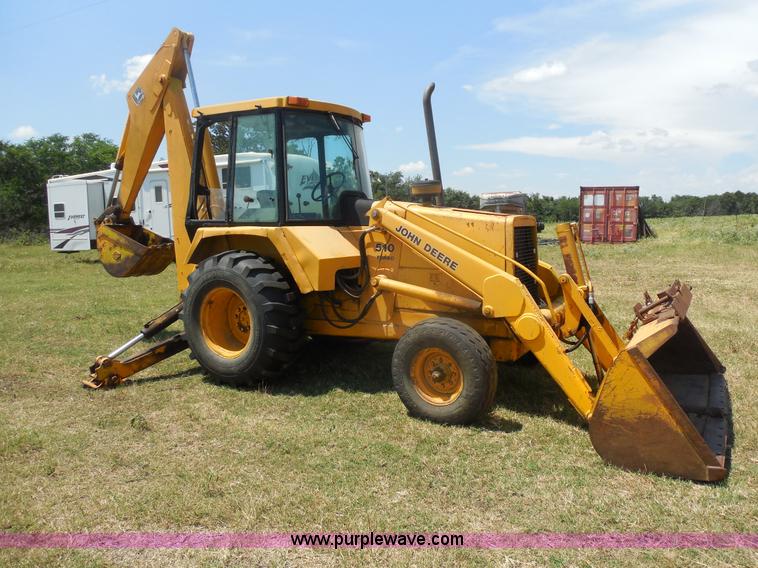 image for item E7598 1984 John Deere 510 Turbo backhoe loader