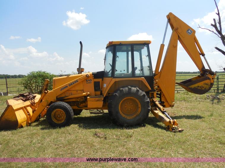 image for item E7598 1984 John Deere 510 Turbo backhoe loader
