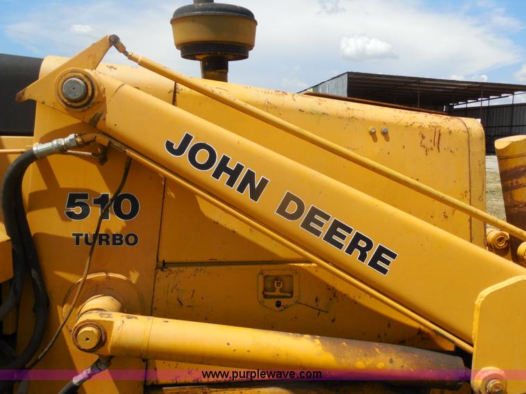 image for item E7598 1984 John Deere 510 Turbo backhoe loader
