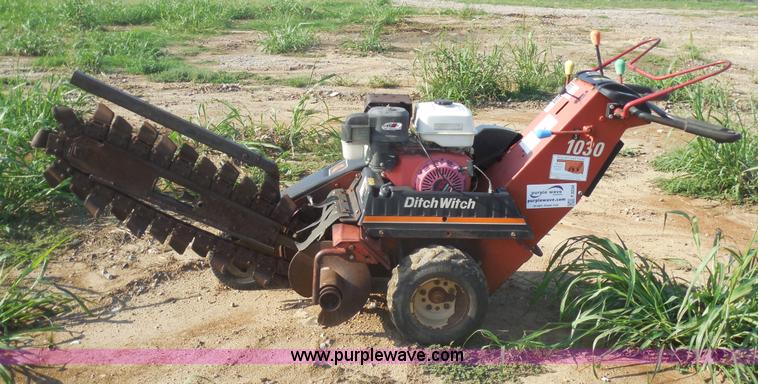 image for item F3234 2000 Ditch Witch 1030 walk behind trencher