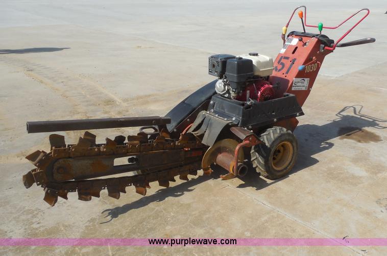 image for item F3235 Ditch Witch 1030 walk behind trencher