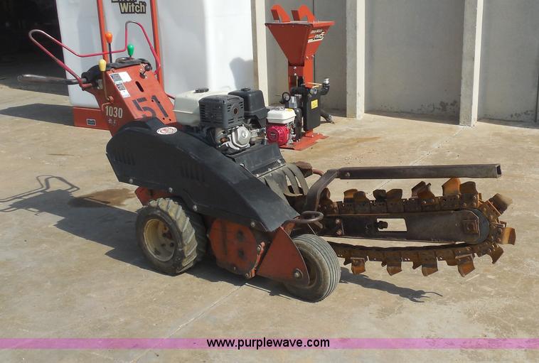 image for item F3235 Ditch Witch 1030 walk behind trencher