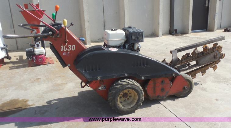 image for item F3235 Ditch Witch 1030 walk behind trencher