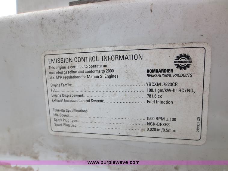 image for item F6644 2000 Bombardier Sea Doo GTX personal watercraft