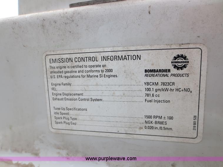 image for item F6644 2000 Bombardier Sea Doo GTX personal watercraft
